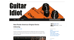 Desktop Screenshot of guitaridiot.com