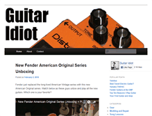 Tablet Screenshot of guitaridiot.com